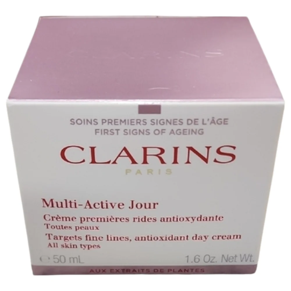 Clarins Multi-Active Jour Day Moisturizer Lines Pores Glow Niacinamide 1.6 oz